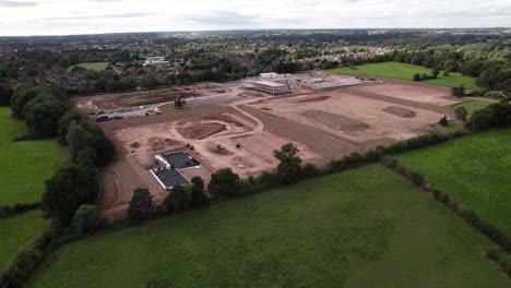 Nuevo-Sitio-De-Construcción-De-La-Escuela-Kenilworth-Warwickshire-Verano-2021-Paisaje-Aéreo