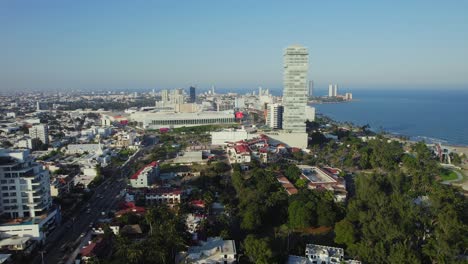 Aerial-view-of-Boca-del-Rio,-Veracruz