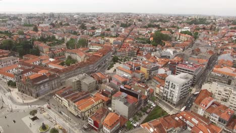 Aerial-View-of-Porto-City-Streets