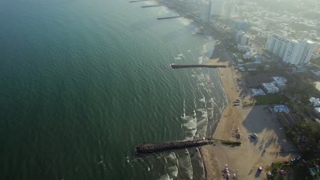 Aerial-Overtview-Of-Boulevard-Manuel-Avila-Camacho-In-Boca-Del-Rio,-Veracruz