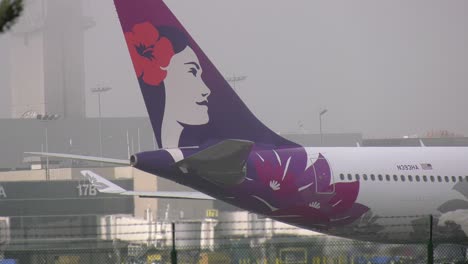 Hawaiian-airlines-plane-prepares-to-lift-off