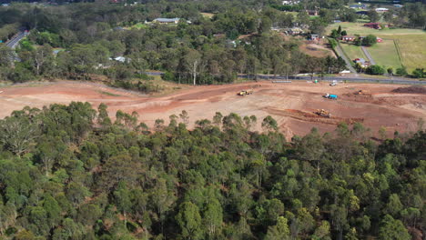Construction-work-on-the-new-M12-highway-for-the-new-Western-Sydney-International-Airport,-Australia