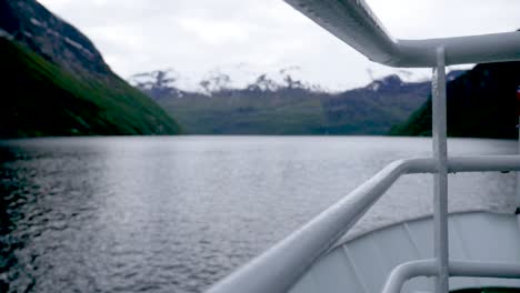 Forward-view-from-travelling-boat-in-Norwegian-Fjord