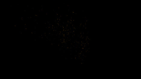 Sparks-of-fire-rise-from-the-black-background-Transparent-alpha-channel