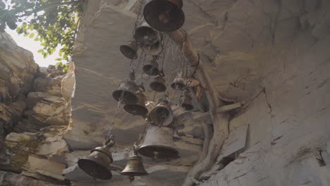 Temple-bells-in-a-Hindu-Temple-in-a-Forest-of-India