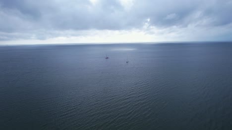 Aerial-approach-of-boats-in-open-seas-at-Port-St