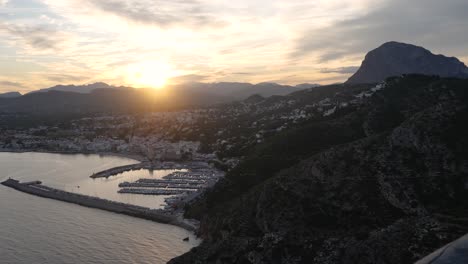 View-of-Javea-Port-and-Montgo-at-Sunset-from-Cabo-San-Antonio
