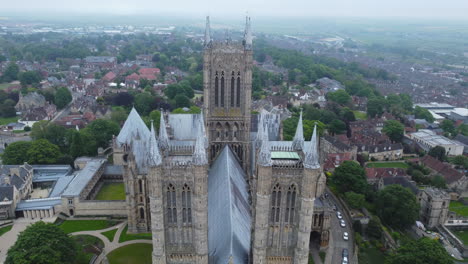 Pullback-Establishing-Shot-of-Lincoln-Cathedral-UK-in-Cloudy-Moody-Weather