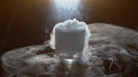 water-with-dry-ice-in-a-glass