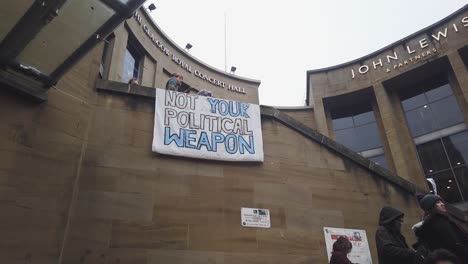 A-political-homemade-sign-at-a-Pro--Transgender-rally-in-Glasgow