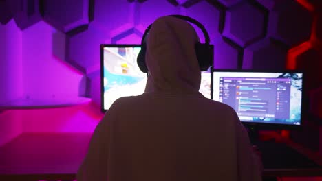 E-girl-gaming-in-a-room-with-purple-RGB-lights