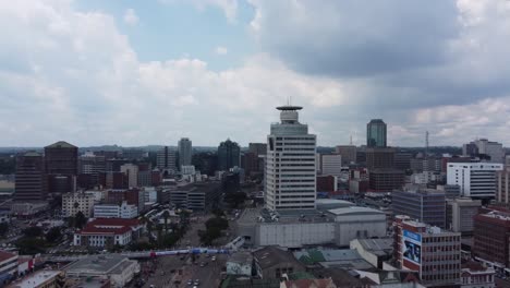Drone-video-of-Joina-City-in-Harare,-Zimbabwe