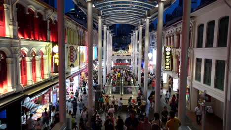 Chinatown-In-Singapur-Riesige-Leute-Feiern-Das-Chinesische-Neujahr-Am-Ersten-Tag