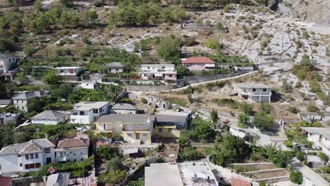 Aerial-view-of-an-Albanian-town
