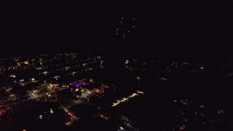 Flying-towards-the-fireworks-over-the-Mindarie-Marina-in-Perth-Australia