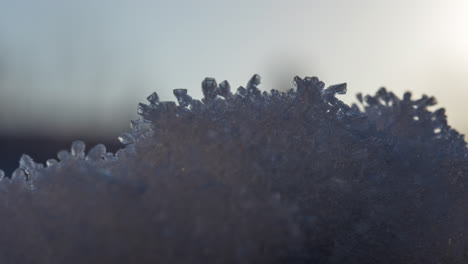 Super-close-up-macro-shot-of-ice-crystals-backlit-by-the-sun