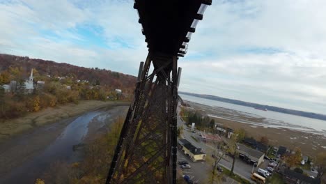 FPV-Drone-flying-under-railroad-bridge
