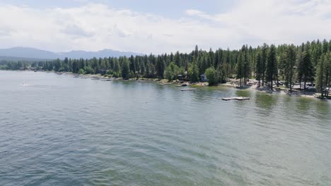 Aerial-View-of-Payette-Lake-in-McCall-Idaho-4K
