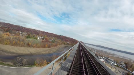 FPV-drone-following-railroad-bridge-and-going-under-it-1