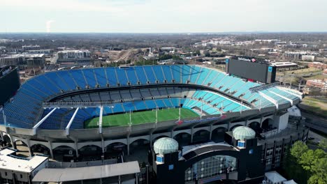 Charlotte-Football-Club,-Bank-of-America-Stadium,-Charlotte-Panthers,-Forward-Aerial