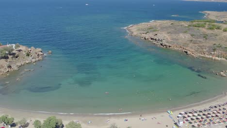 Summer-Paradise-Resort-In-The-Cove-Near-Chania-Region,-Crete-island,-Greece