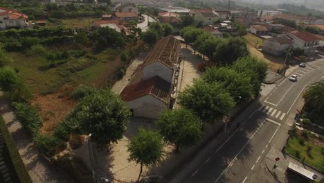 Roof-Change-in-Old-Building-Aerial-View