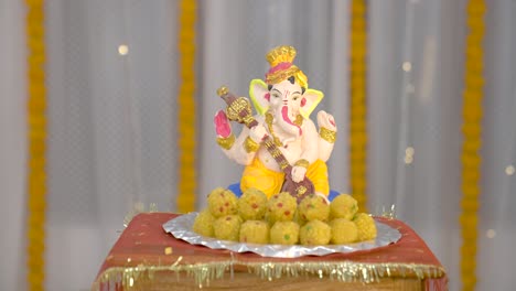 Señor-Ganesha-Dios-Hindú,-Festival-De-Diwali