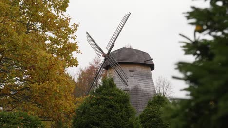 Autumn-shot-of-19th-century-windmill