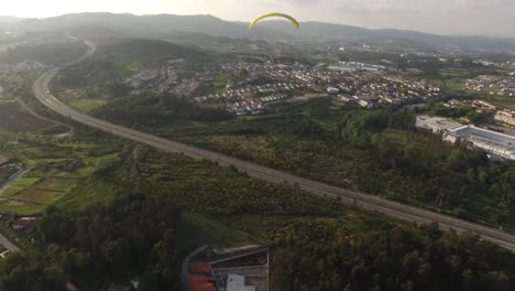 Freedom-Adrenaline-Flying-Paragliding-in-Countyside