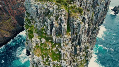 Cape-Hauy-Drone-Wide-Circle-Pan-View-in-Tasmania,-Australia