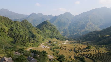 Majestic-Aerial-View-Of-Sapa-Valley-In-Vietnam