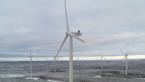 Windkrafterzeugung-Als-Lösung-Für-Gasblockaden-In-Europa-Im-Winter,-Luftbild