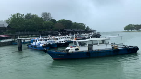 Very-old-style--boat-in-Singapore-Changi-village