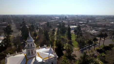 Merced,-California-aerial-over-courthouse