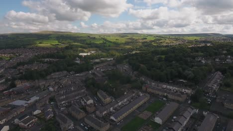 Drone-shot-of-Accrington-and-surrounding-countryside