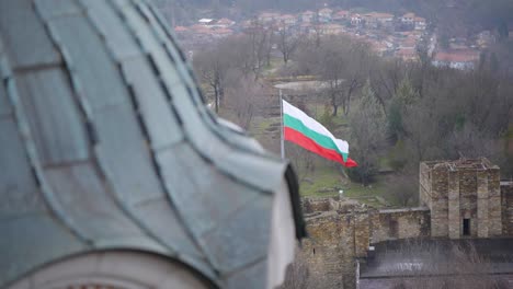 The-Bulgarian-national-flag-is-blowing-in-the-wind
