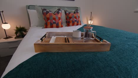 breakfast-tray-on-a-double-bed-in-a-show-home