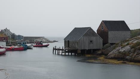 Fishing-Boats-,-Nova-Scotia,-Canada