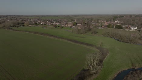 Long-Itchington-Village-Church-River-Itchen-Aerial-Landscape-Winter-Warwickshire