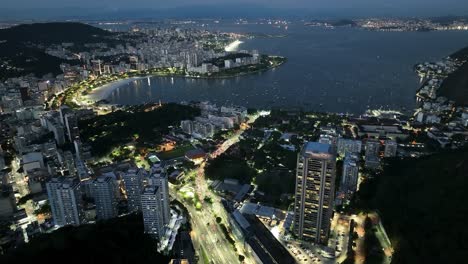 Sonnenuntergangsstadt-In-Der-Innenstadt-Von-Rio-In-Rio-De-Janeiro-Brasilien