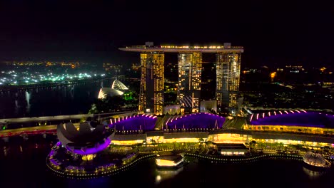 Marina-Bay-Sands-En-Singapur,-Malasia,-Destino-Turístico-De-Lujo