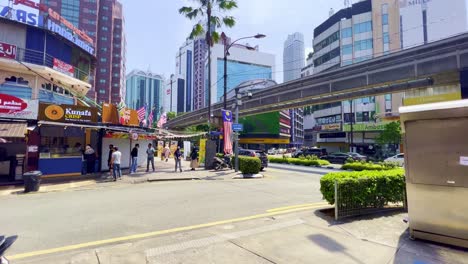 Low-angle-view-of-city-Kuala-Lumpur
