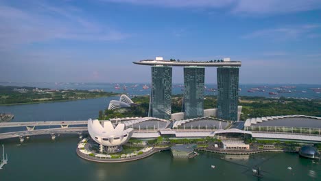 The-Marina-Bay-Sands-hotel-in-Singapore,-Malaysia