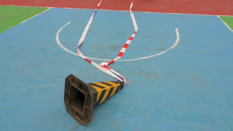 An-empty-colorful-basketball-court-is-seen-at-a-closed-playground-in-Hong-Kong