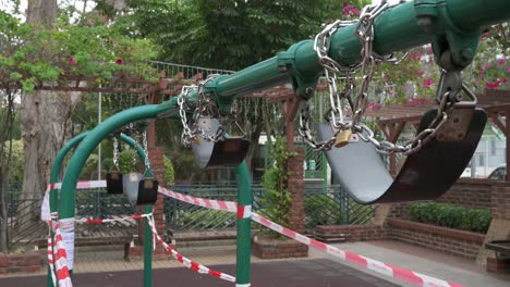 A-locked-swing-play-is-seen-at-a-closed-public-playground-to-the-Covid-19-Coronavirus-outbreak-and-restrictions-in-Hong-Kong