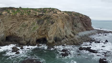 Drone-Circling-Sea-Caves-In-Dana-Point