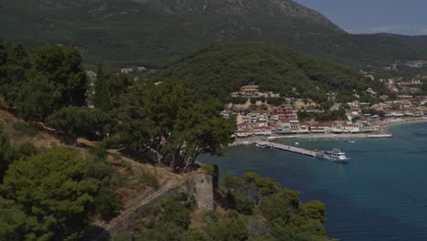 Aerial---Reveal-of-Parga-behind-its-castle---Shot-on-DJI-Inspire-2-X7-RAW