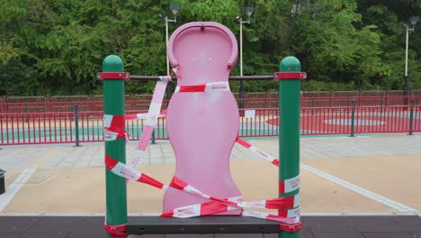 A-closed-game-with-tapes-at-a-public-playground-due-to-the-Covid-19-Coronavirus-outbreak-and-restrictions-in-Hong-Kong