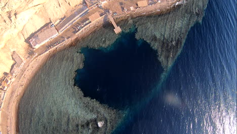 The-Blue-Hole-Dive-Site-is-in-Dahab,-Egypt-on-the-coast-of-the-Red-Sea-it-is-reputed-to-have-the-most-diver-fatalities-in-the-world-with-estimates-of-between-130-and-200-fatalities-in-recent-years