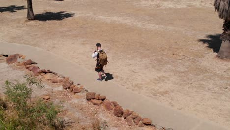 Man-walking-in-Australia